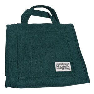 Letu Green Corduroy Mini Tote Bag Adjustable Shoulder Strap, Magnetic Closure